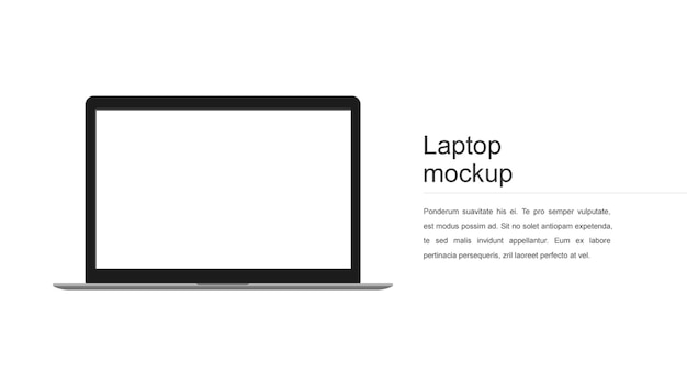 Mockup del computer portatile