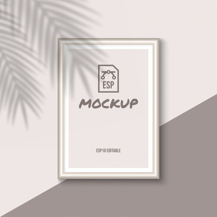 Mockup di cornice con schermo vuoto