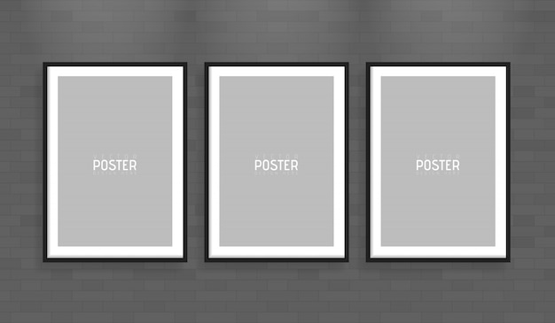Mockup di cornice di carta vettoriale formato A4 bianco vuoto. Mostra i tuoi volantini, brochure, titoli ecc. Con questo elemento modello di progettazione realistico altamente dettagliato