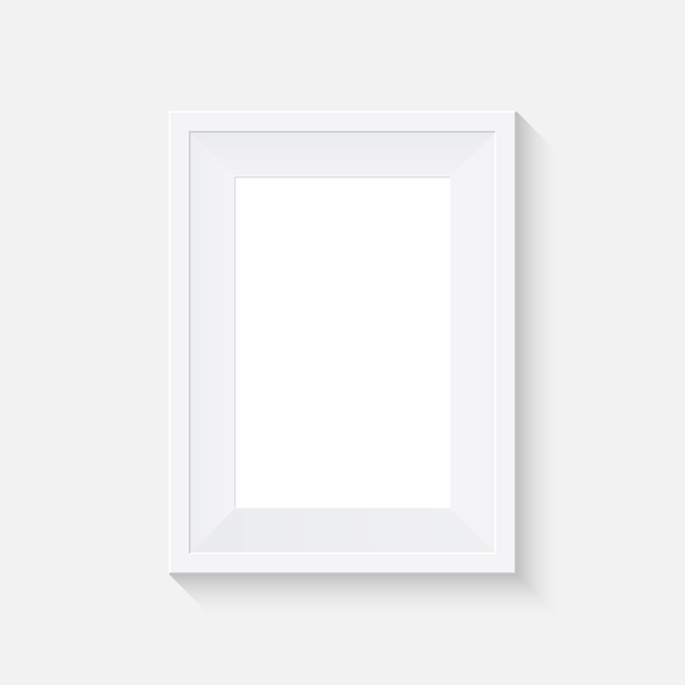 mockup di cornice per poster bianco