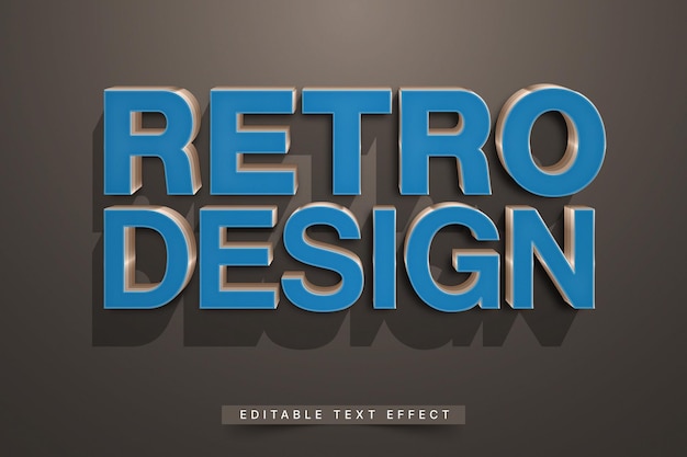 Mockup di generatore di tipografia vintage retrò