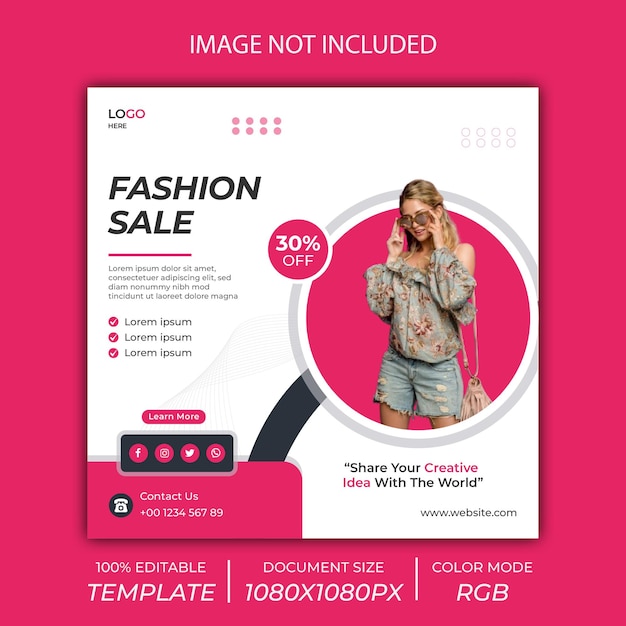 Mockup di post sui social media