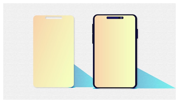 Mockup di schermo del telefono cellulare