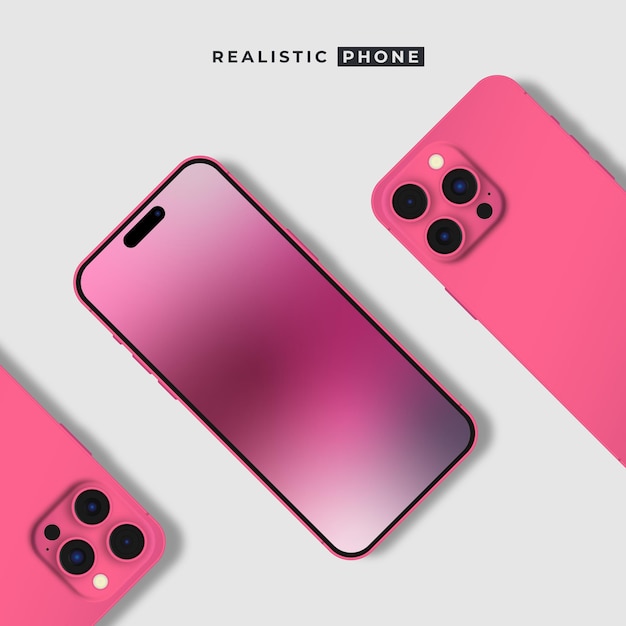 Mockup di telefono realistico