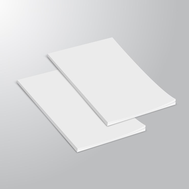 Vettore mockup di volantino a4 minimo