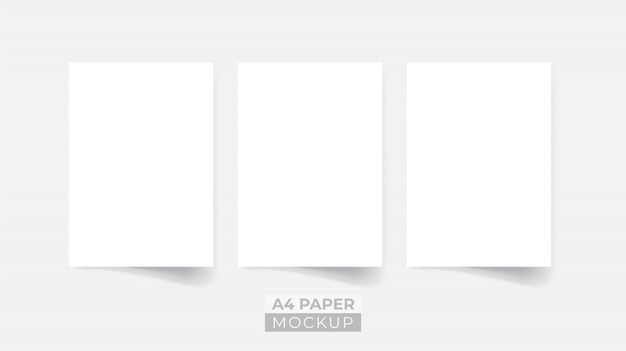 Mockup di volantino di carta 3D realistica