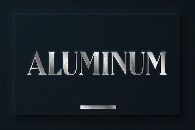 Mockup effetto testo metallico di lusso