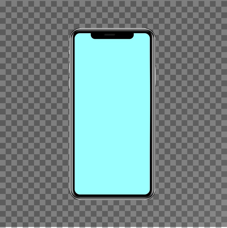 Mockup realistico del telefono cellulare Concetto di smartphone touch screen