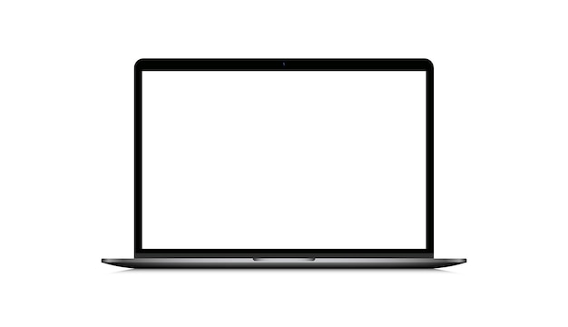 Mockup realistico per laptop Vista frontale EPS vettoriale 10
