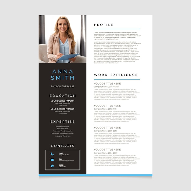 Modelli di cv stile minimalista