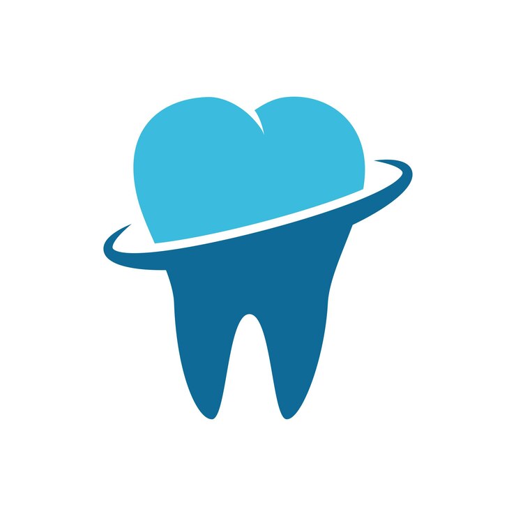 Vettore modelli di logo dentali per la progettazione grafica e web