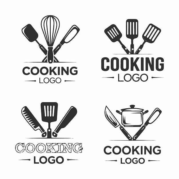 Modelli di logo e poster per la cucina