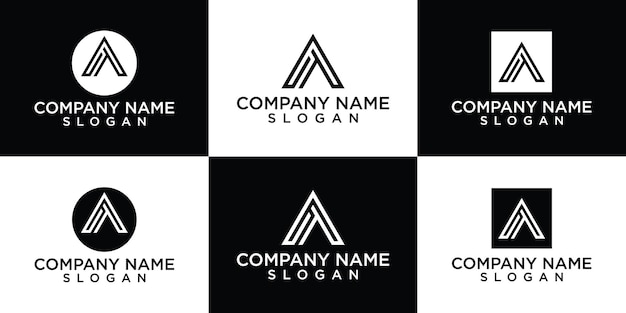 modelli di progettazione di un logo piatto
