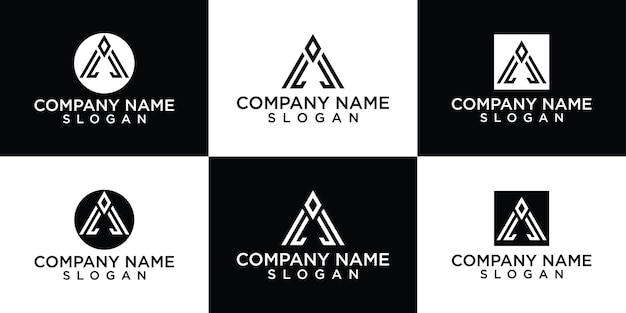 modelli di progettazione di un logo piatto