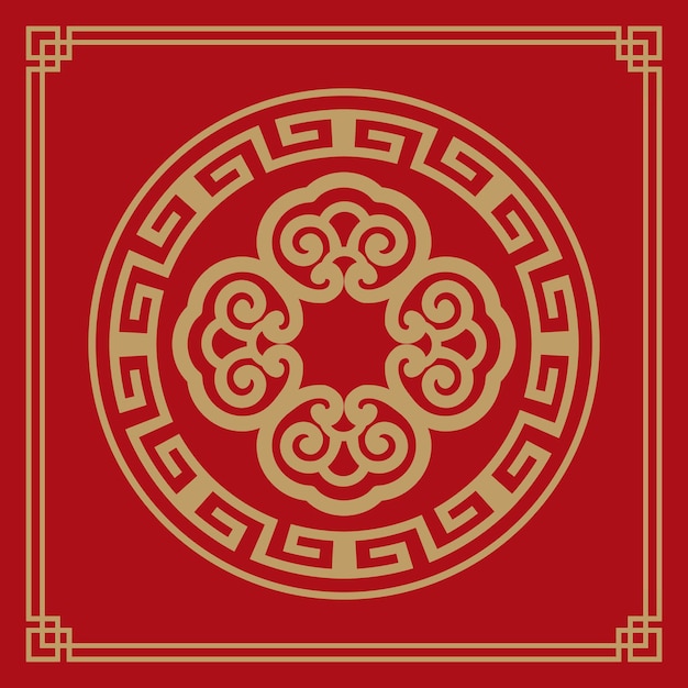 Modelli senza soluzione di continuità cinese tradizionale, cornice e bordo.
