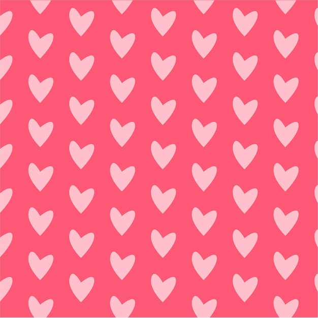 Modello a forma di cuore carino su sfondo rosa illustrazione vettoriale