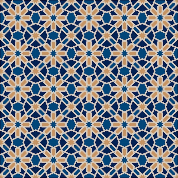 modello arabo sfondo ornamento islamico vettore geometria tradizionale araba