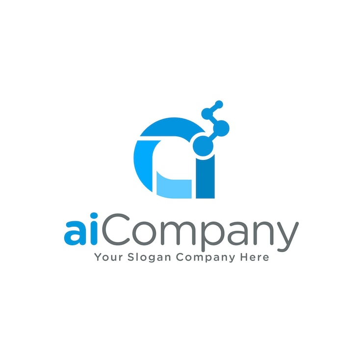 Vettore modello astratto di design del logo ai