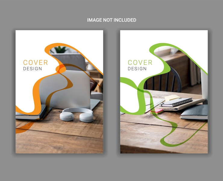 Vettore modello astratto di progettazione della copertina del libro
