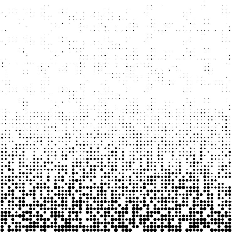 Vettore modello astratto mezzitoni futuristico sfondo astratto bianco e nero effetto mezzitoni elemento di design per banner web poster carte sfondi siti illustrazione vettoriale