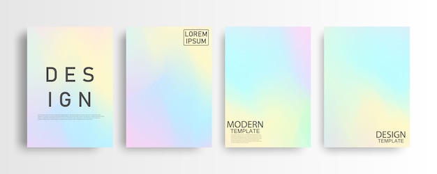 Modello astratto pastello colorato gradiente di sfondo A4 concetto per il tuo grafico colorato, modello di layout per brochure