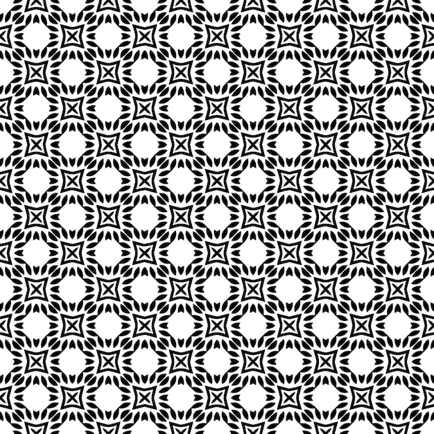 modello astratto senza cuciture in bianco e nero sfondo e sfondo disegno ornamentale in scala di grigio ornamenti in mosaico illustrazione grafica vettoriale EPS10
