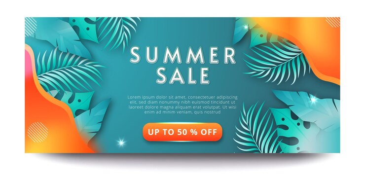 Modello banner web saldi estivi Summer
