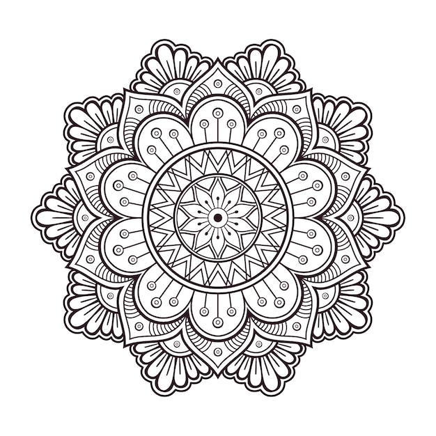 Modello circolare sotto forma di un mandala