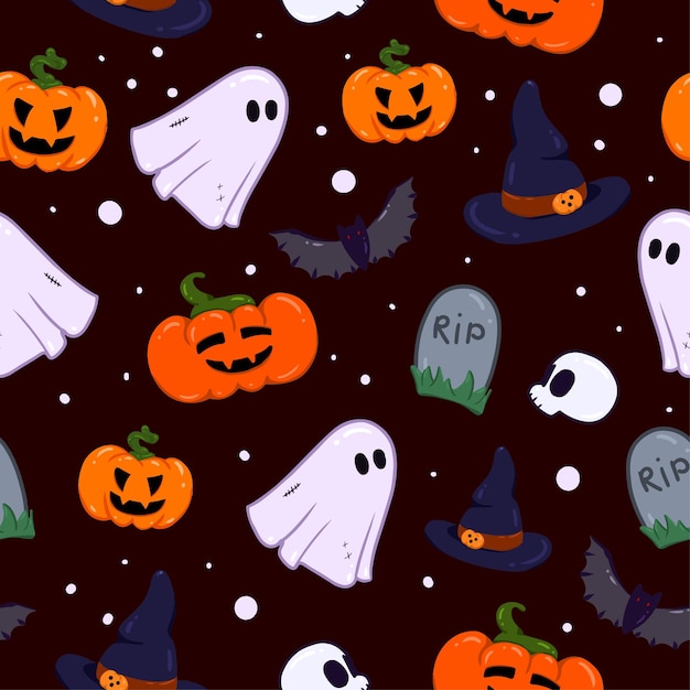 Modello con elementi di Halloween