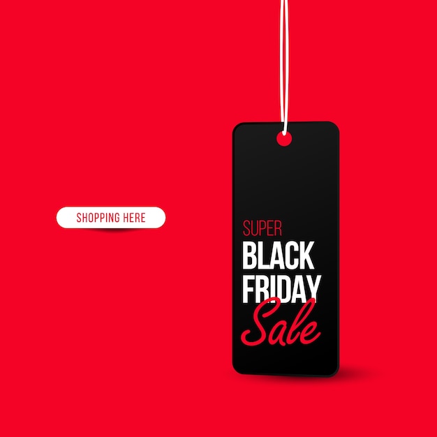 Modello creativo del Black Friday su design piatto