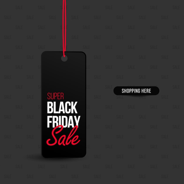 Modello creativo del Black Friday su design piatto