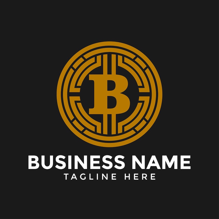 Vettore modello del logo del servizio di moneta lettera b icona del logo crittografico vettore denaro digitale blockchain finanza