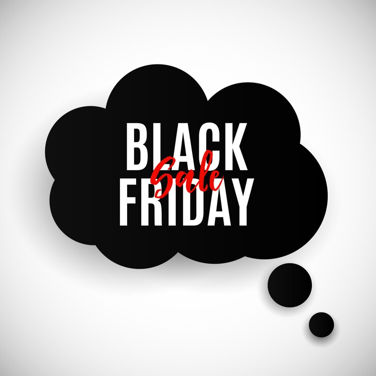Vettore modello dell'insegna di vendita di black friday. illustrazione