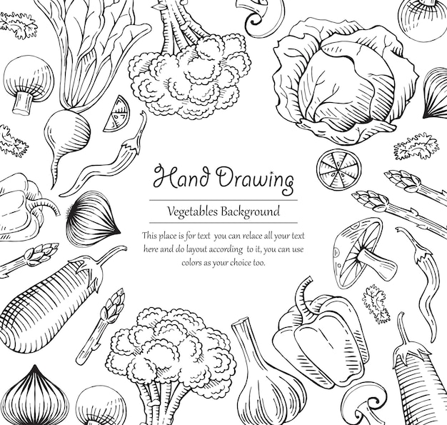 modello di alimento vegetale biologico con testo