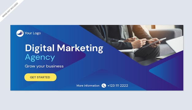 modello di banner del sito web dell'agenzia di marketing digitale aziendale
