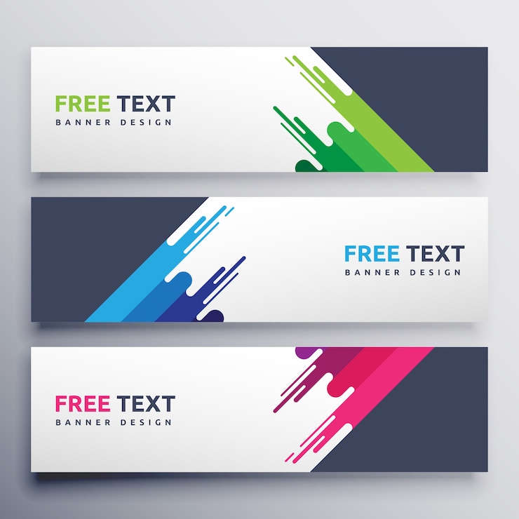 Vettore modello di banner design astratto di vettore