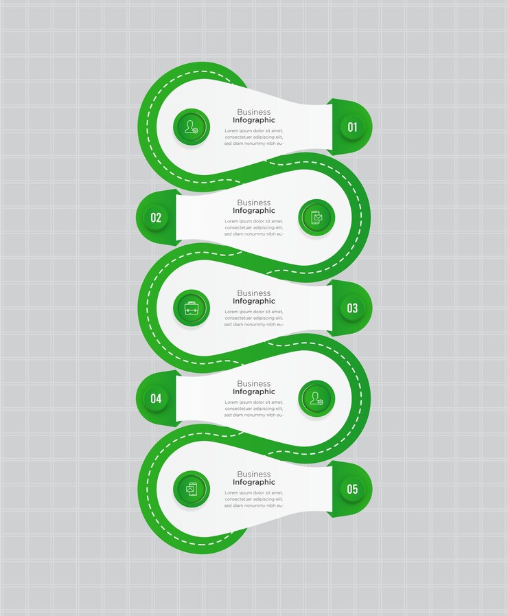 Modello di banner di affari infografica