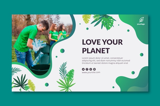 Modello di banner di ambiente