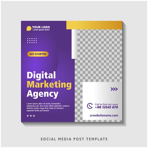 modello di banner di marketing digitale