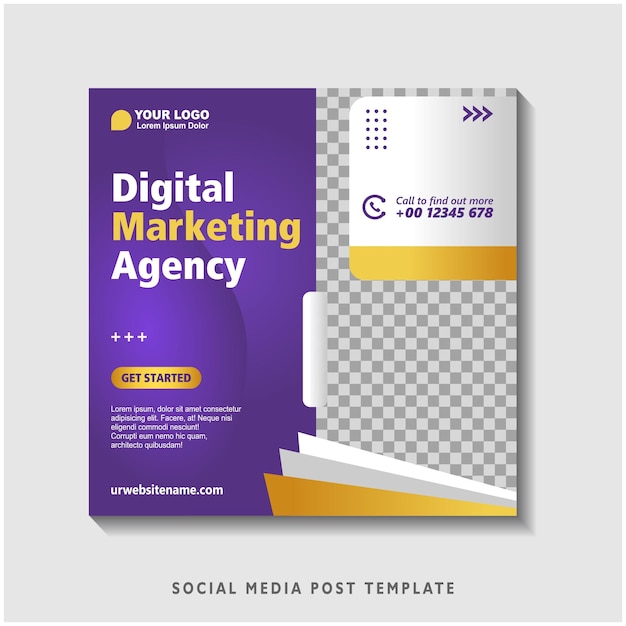 modello di banner di marketing digitale