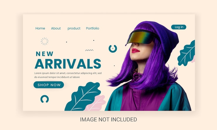 Vettore modello di banner di moda nuovi arrivi