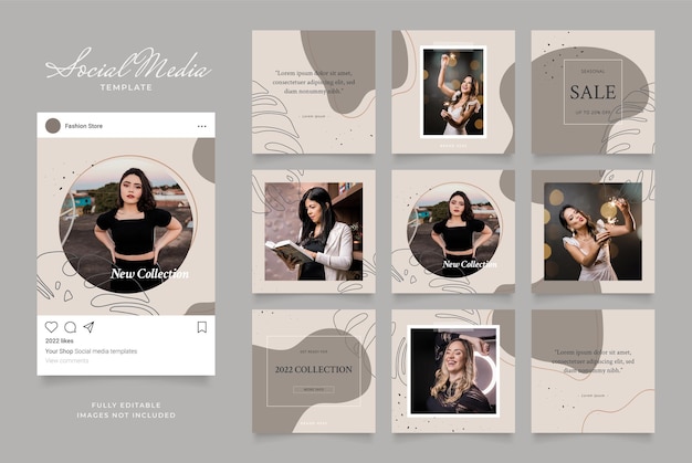 modello di banner di promozione di instagram