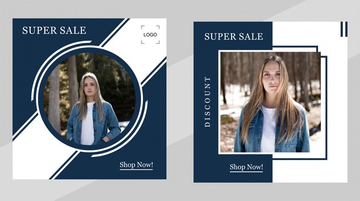 Vettore modello di banner di promozione di vendita per post web e social media
