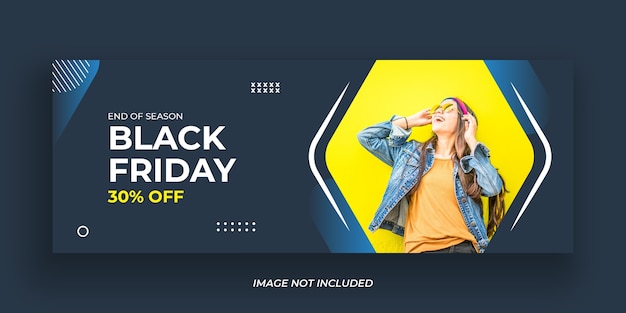 Modello di banner di vendita del Black Friday