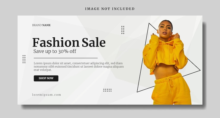 Vettore modello di banner di vendita di moda elegante