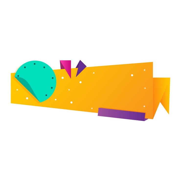 Modello di banner di vendita di origami file vuoto
