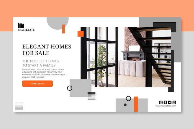 Modello di banner immobiliare