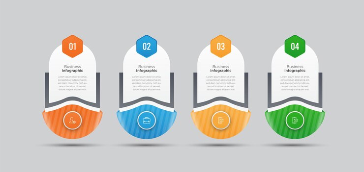 Modello di banner infografica