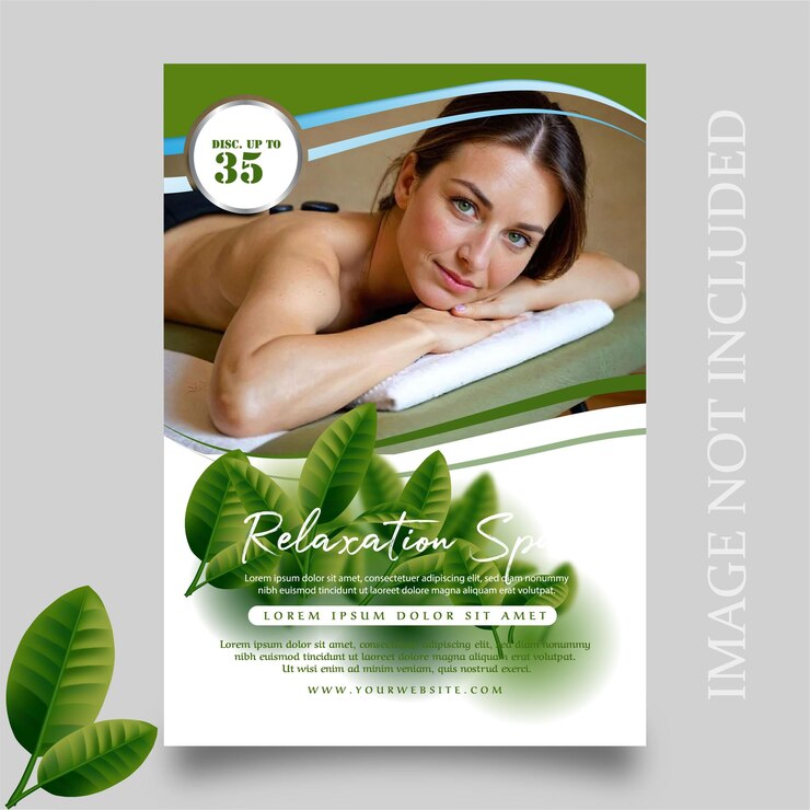 Vettore modello di banner web bellezza e spa