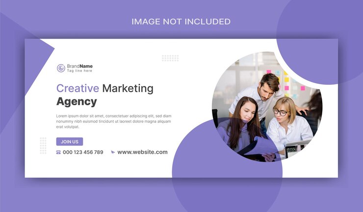 Modello di banner web di copertina di marketing digitale su Facebook